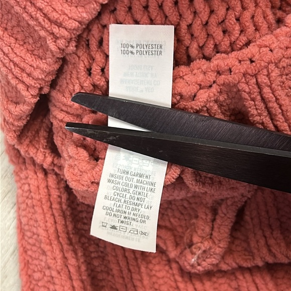 Aerie Dusty Rose Cozy Knit V-Neck Relaxed Fit Oversized LS Sweater / NWOT / Sz M - Picture 8 of 8